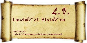 Laczházi Viviána névjegykártya
