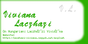viviana laczhazi business card